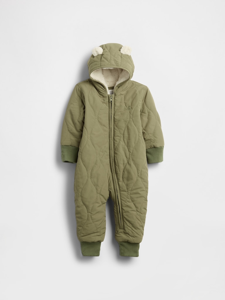 Baby Quilted Sherpa One-Piece