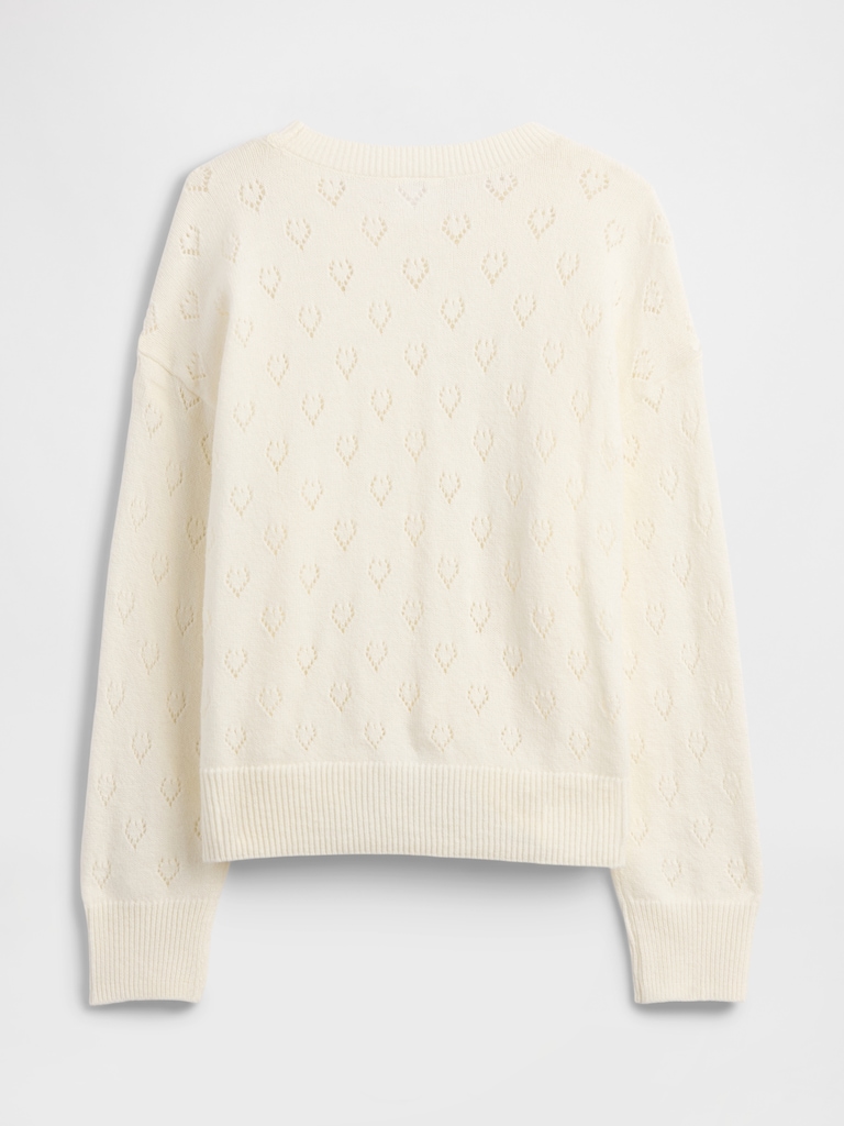 babyGap CashSoft Pointelle Crewneck Cardigan