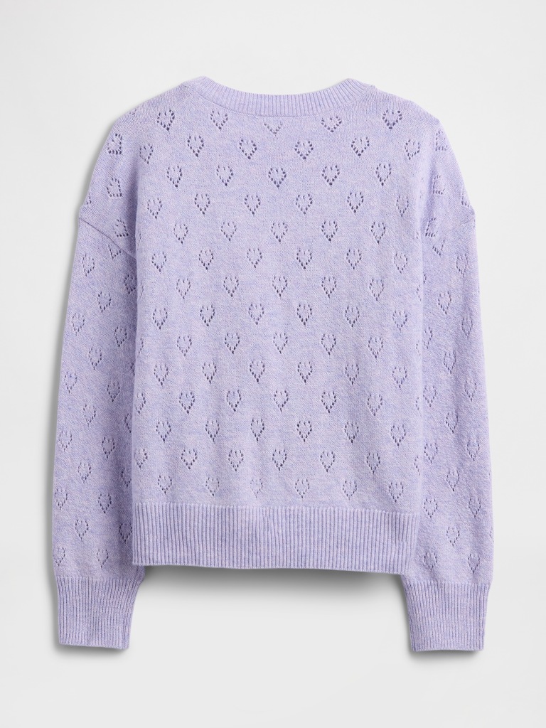 babyGap CashSoft Pointelle Crewneck Cardigan