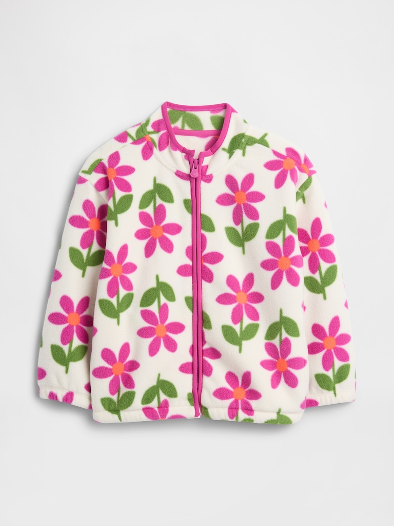 babyGap Print Fleece Zip Sweatshirt
