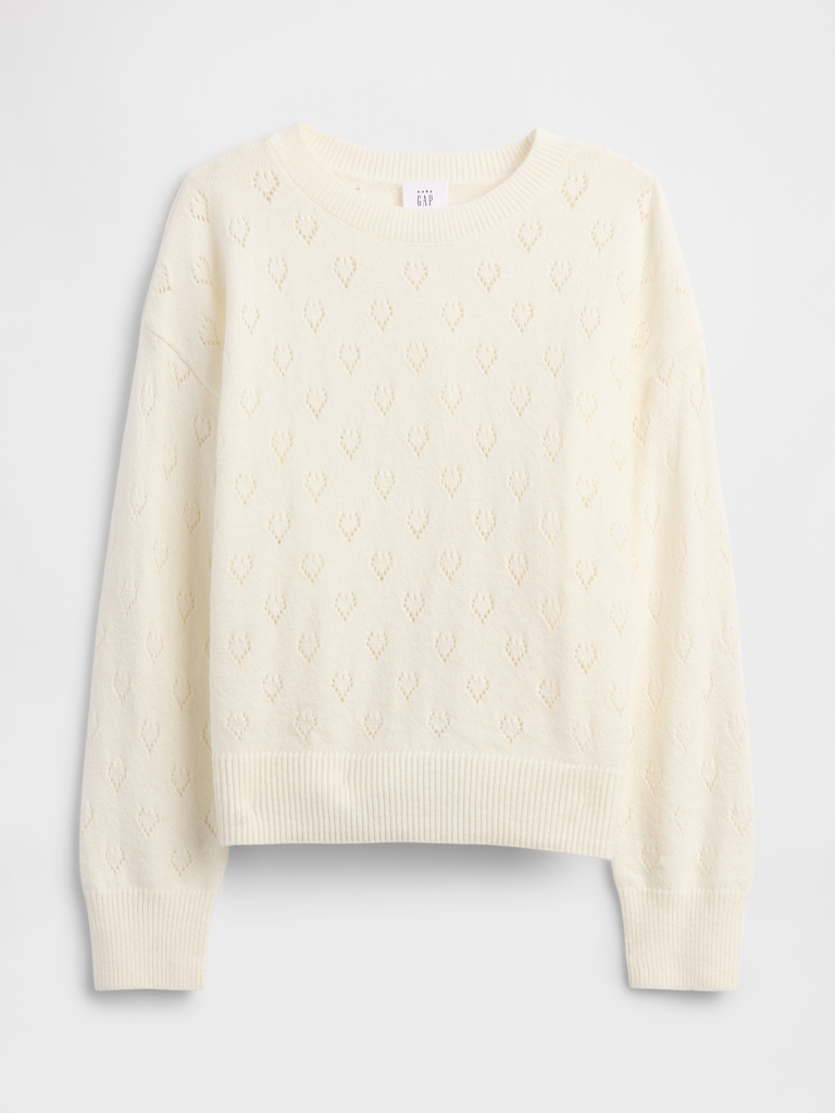 babyGap CashSoft Pointelle Crewneck Cardigan