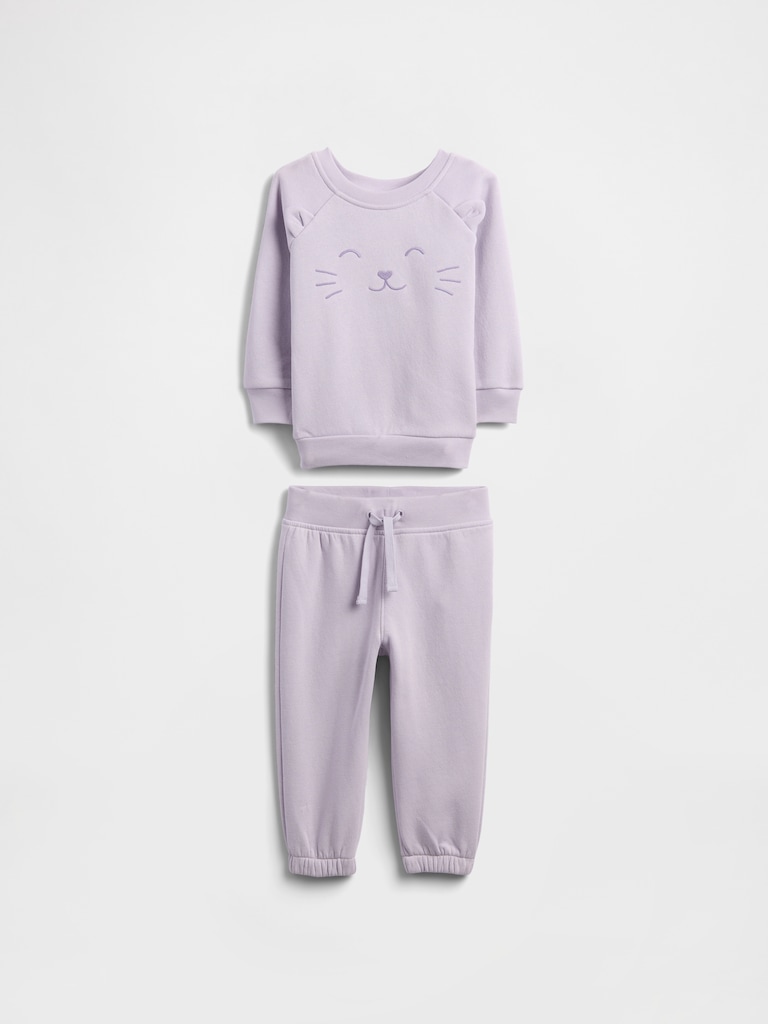 Baby Fleece Two-Piece Outfit Set