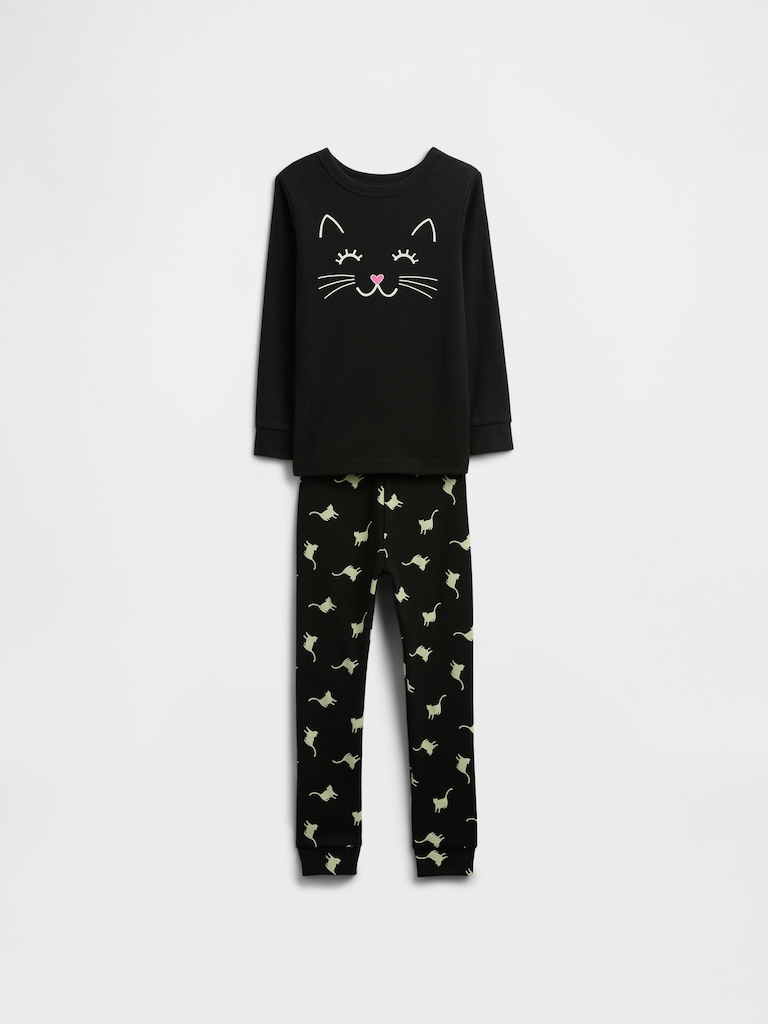 Kids & babyGap 100% Organic Cotton Kitty PJ Set