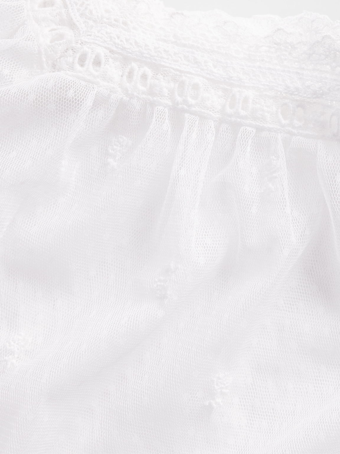 Sheer Tulle Embroidered Top