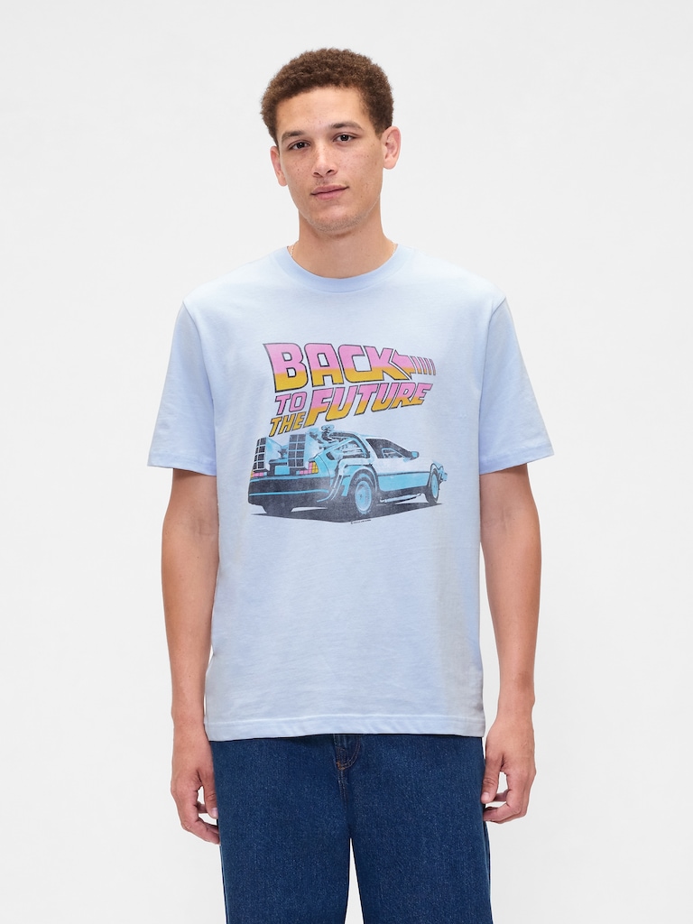 Relaxed Back to the Future Graphic T-Shirt