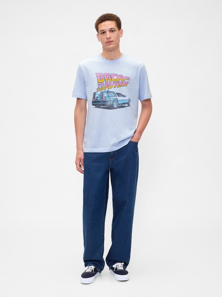 Relaxed Back to the Future Graphic T-Shirt
