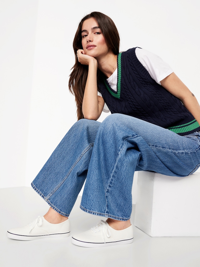 Canvas Prep Sneakers for Women