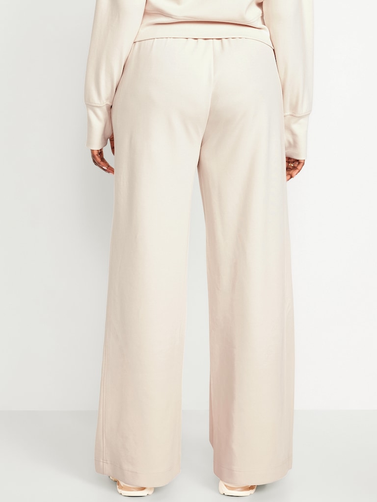 Extra High-Waisted Dynamic Fleece Wide-Leg Sweatpants