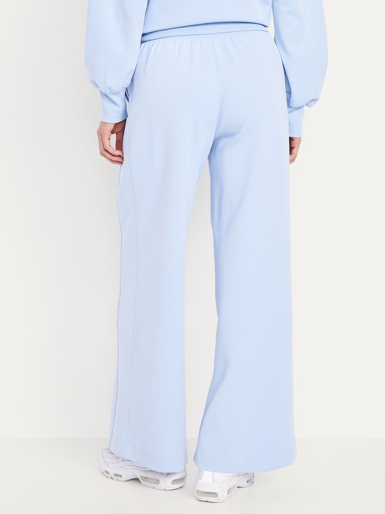 Extra High-Waisted Dynamic Fleece Wide-Leg Sweatpants