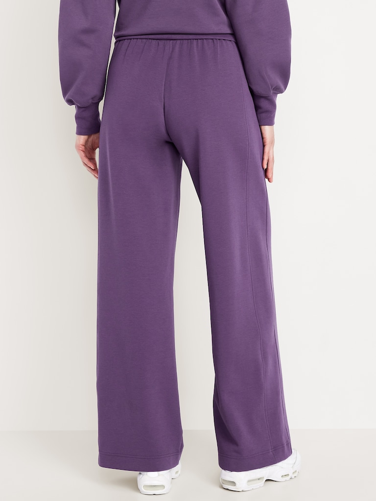 Extra High-Waisted Dynamic Fleece Wide-Leg Sweatpants