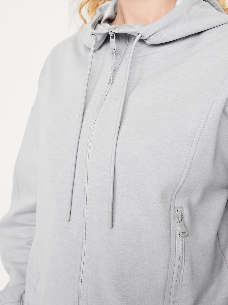 Dynamic Fleece Oversized Full-Zip Hoodie Sweatshirt
