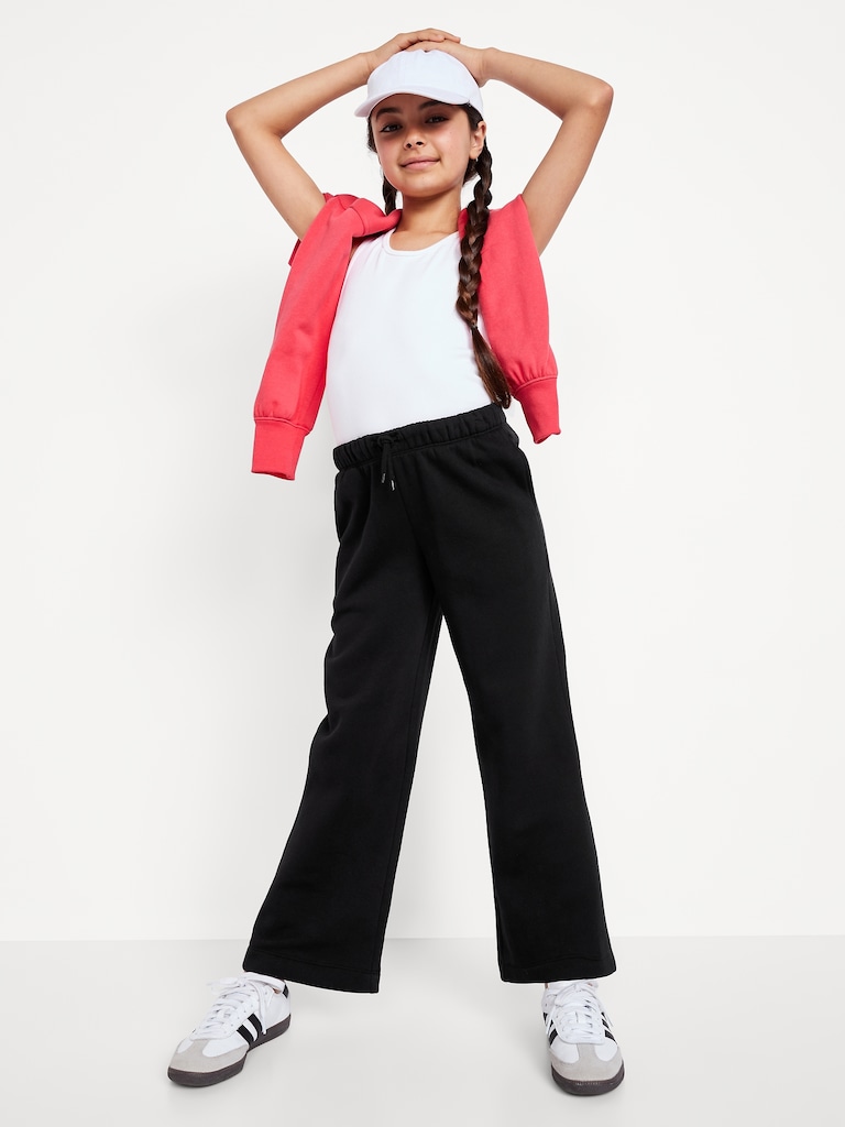 Favorite Fleece High-Waisted Wide-Leg Sweatpants for Girls