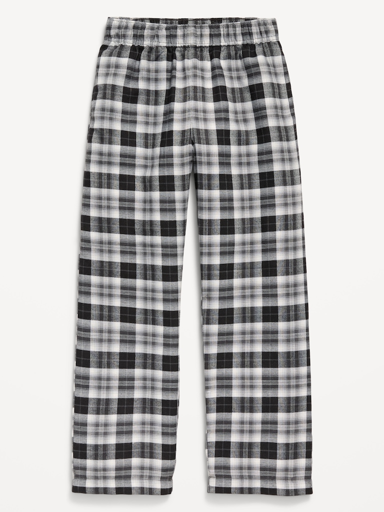 Gender-Neutral Plaid Flannel Pajama Pants for Kids