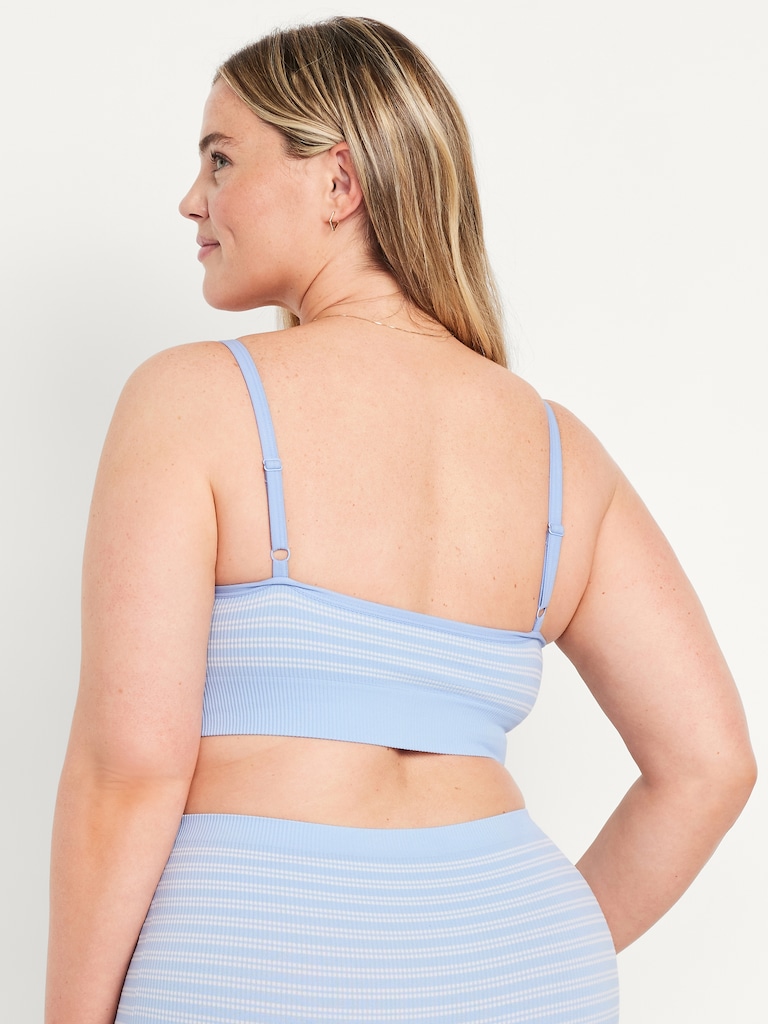 Seamless Ribbed Longline Bralette