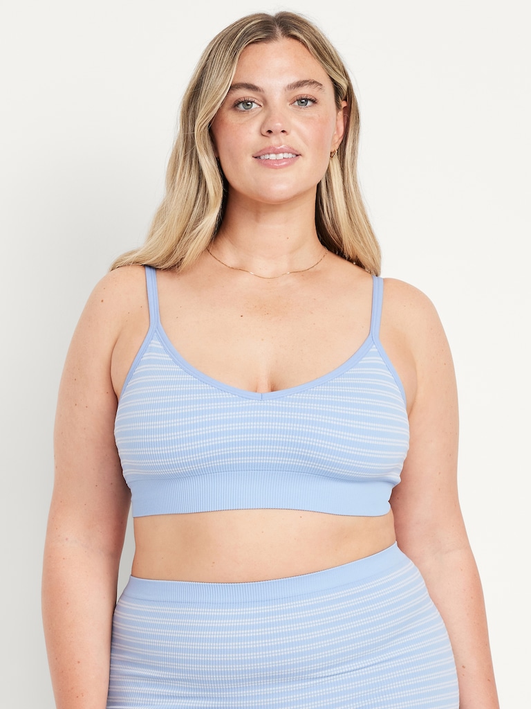 Seamless Ribbed Longline Bralette