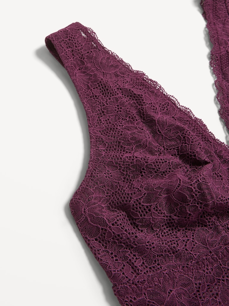 V-Neck Lace Bralette