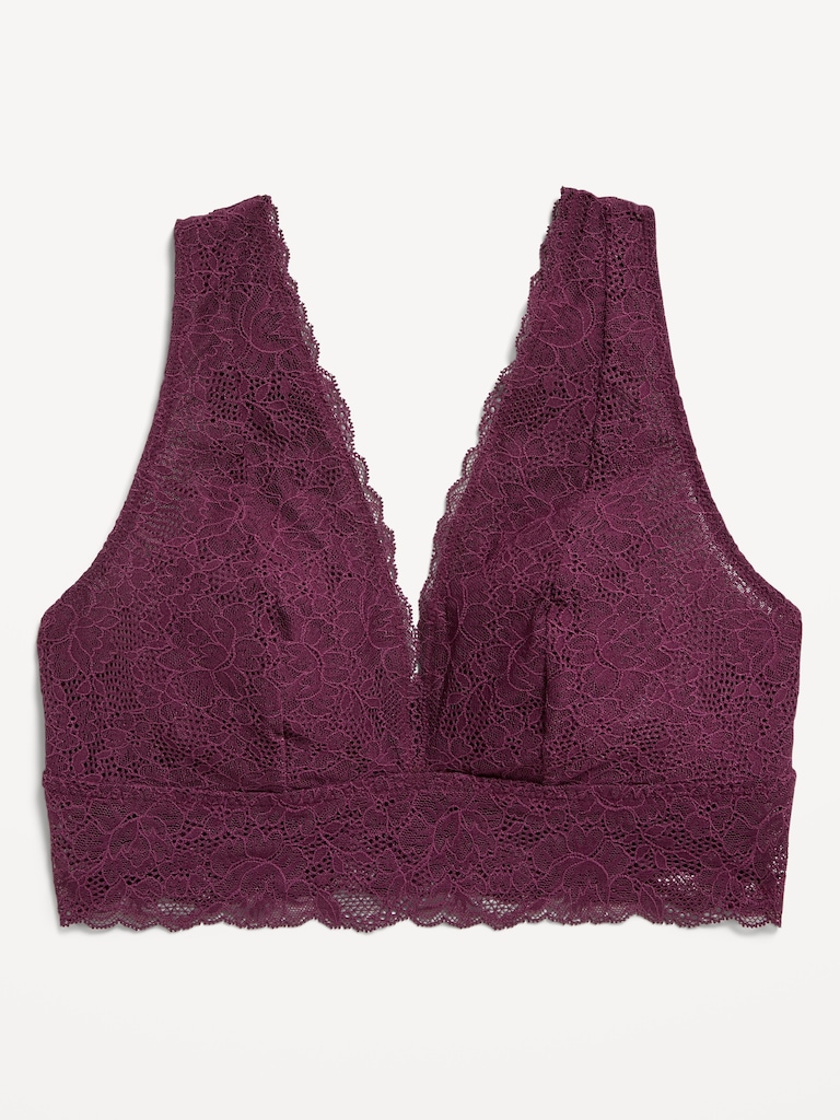 V-Neck Lace Bralette
