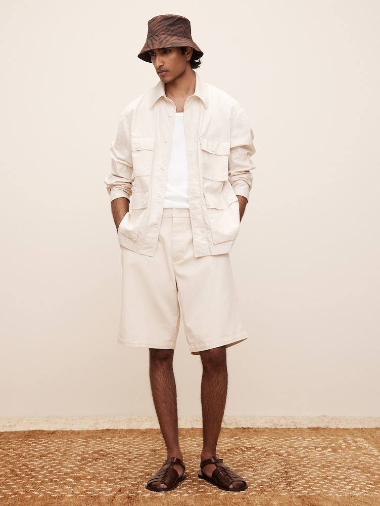 The White Lotus Poplin Field Shirt-Jacket