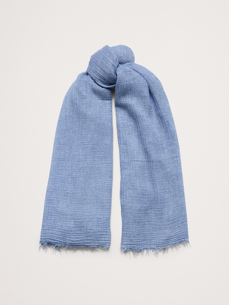 Lightweight Scarf with Merino Wool