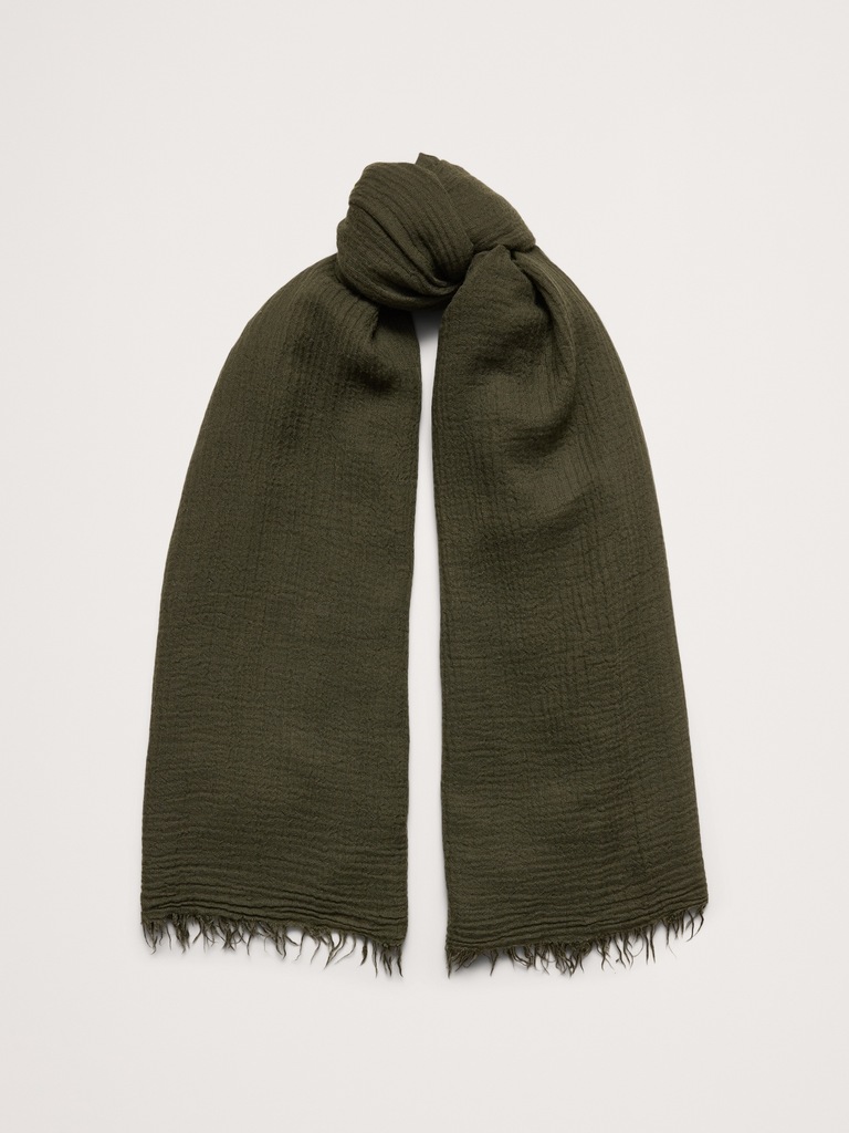 Lightweight Scarf with Merino Wool