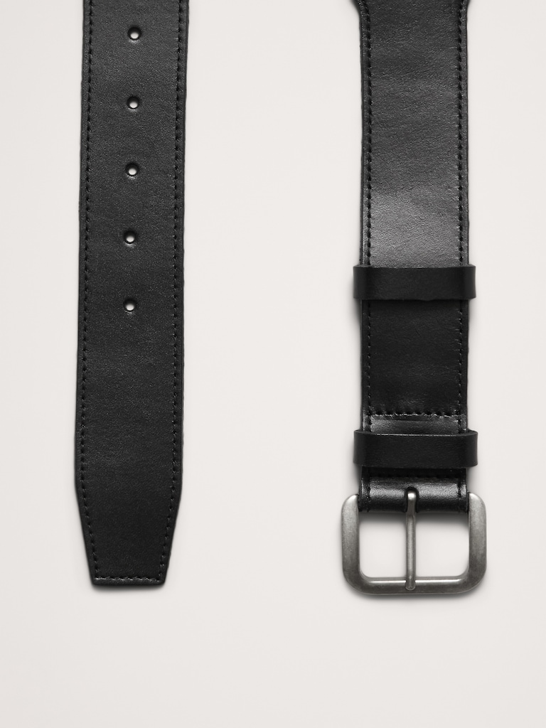 Knotted Leather Corset Belt