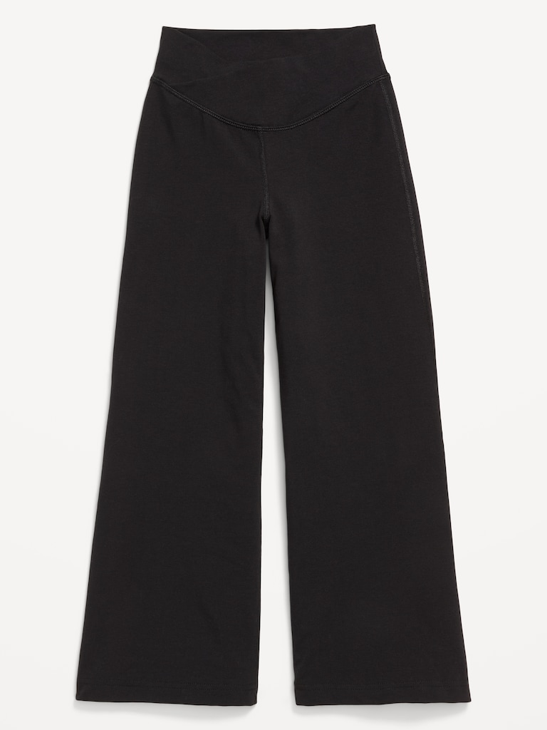 High-Waisted PowerChill Crossover Wide-Leg Leggings for Girls