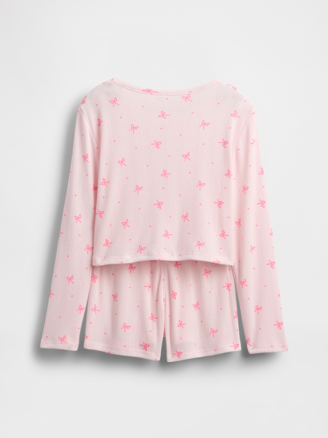 Kids Recycled Pointelle PJ Short Set