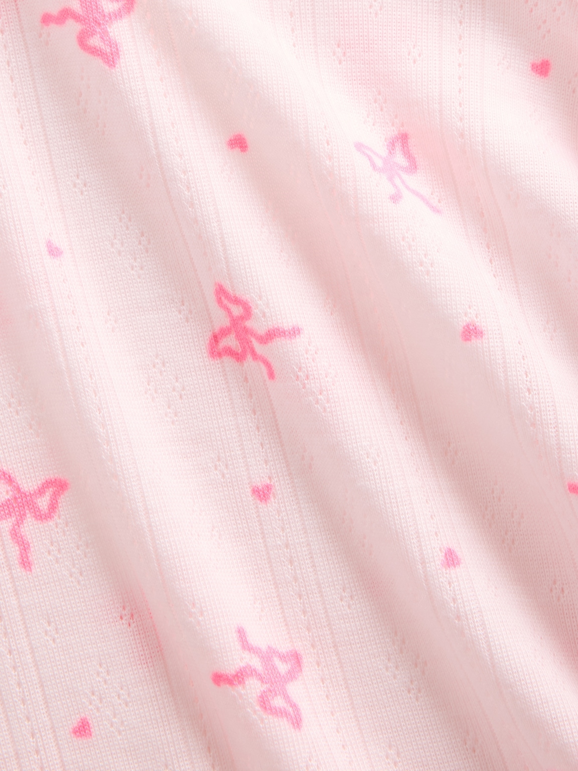 Kids Recycled Pointelle PJ Short Set