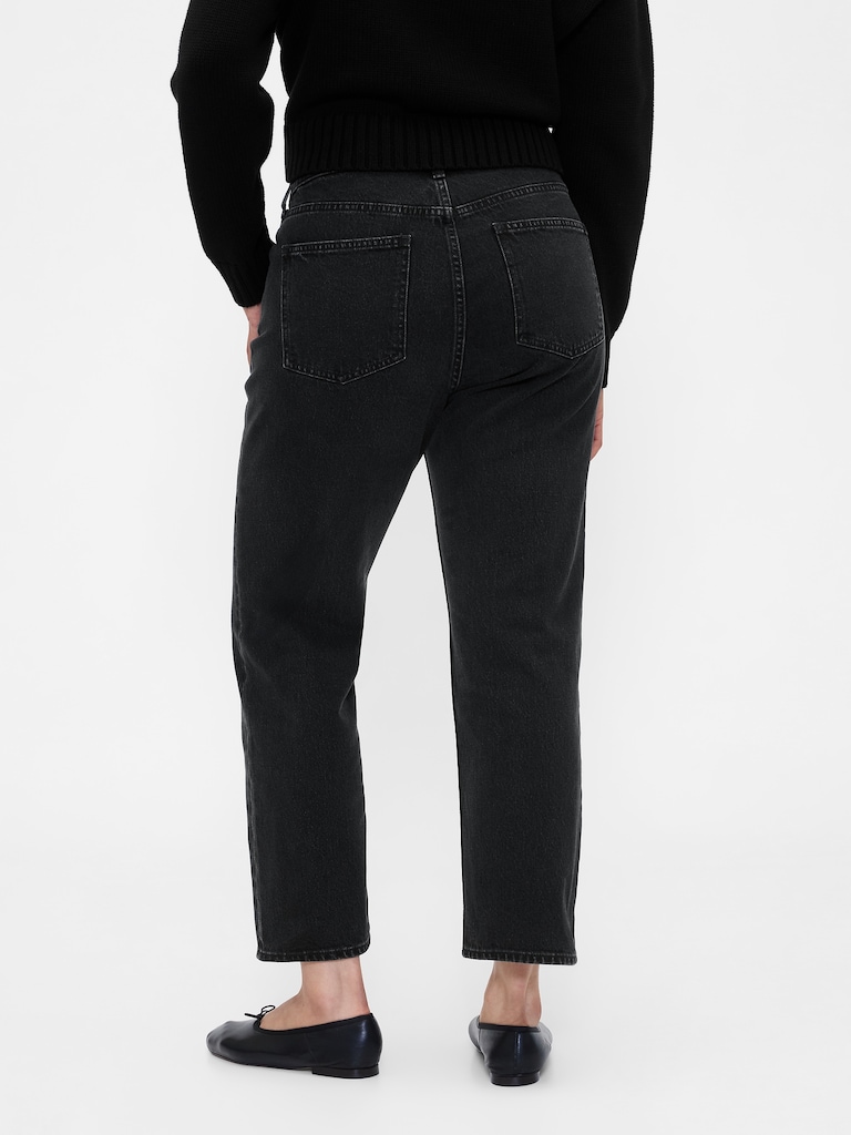 High Rise ’90s Slim Straight Crop Jeans