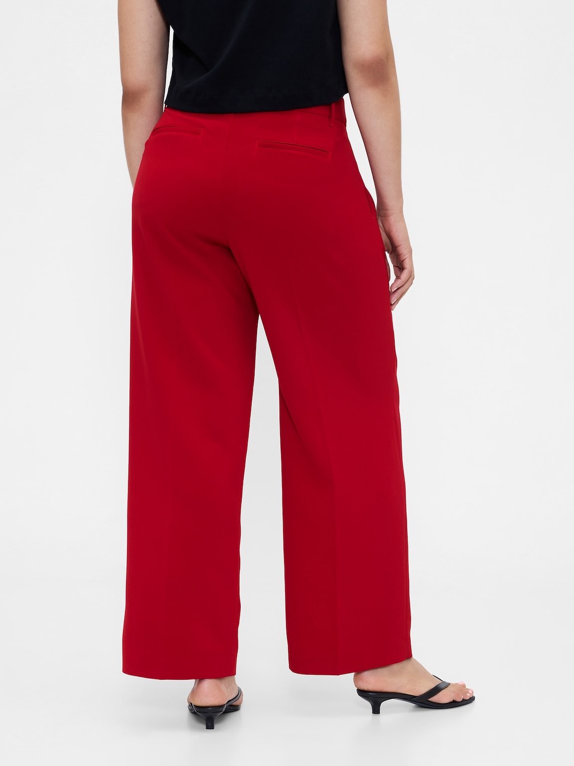 365 Low Rise Pleated Wide-Leg Trousers