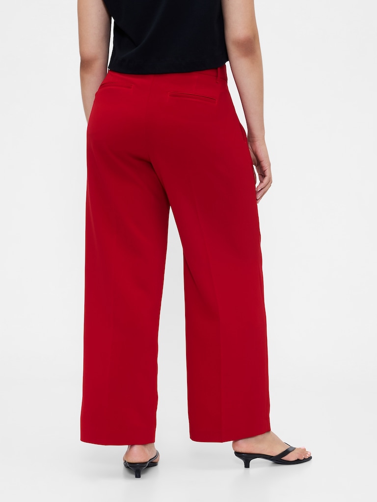 365 Low Rise Pleated Wide-Leg Trousers