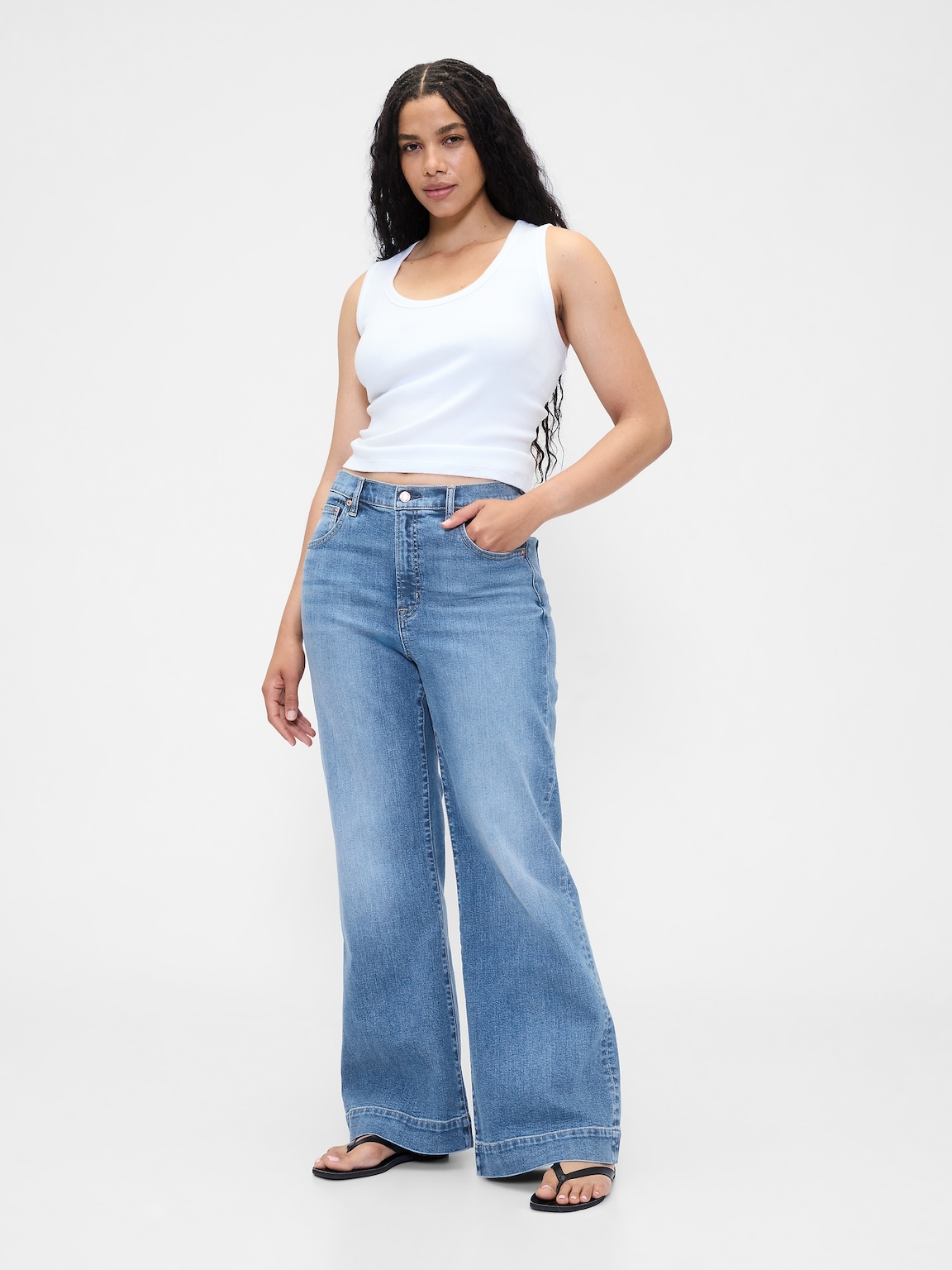 High Rise Relaxed Flare Jeans