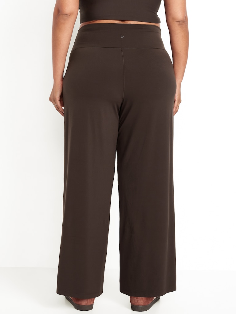 High-Waisted StudioSmooth Wide-Leg Pants