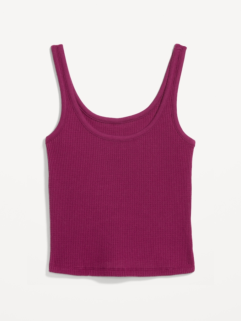 Cozy Waffle Pajama Tank Top