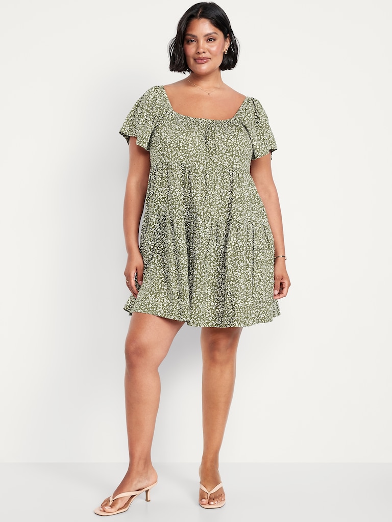 Mini Floral Swing Dress