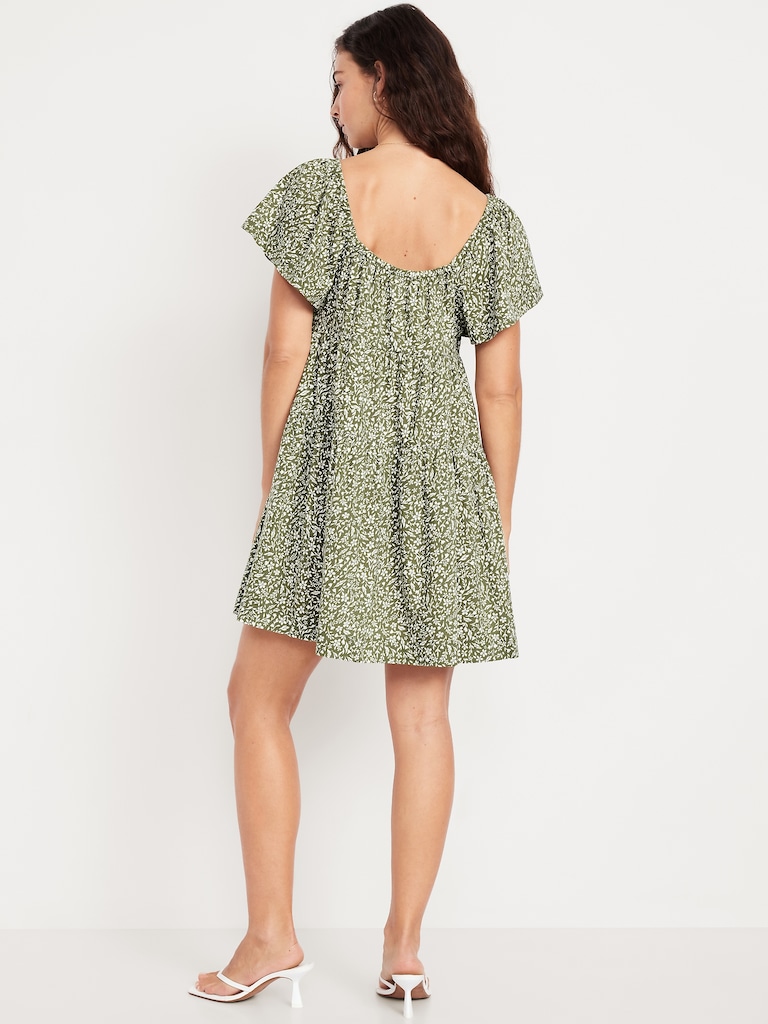 Mini Floral Swing Dress