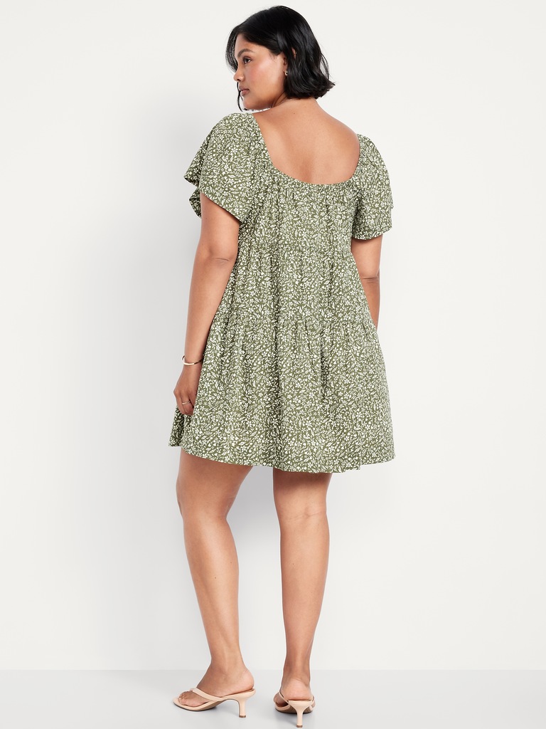 Mini Floral Swing Dress