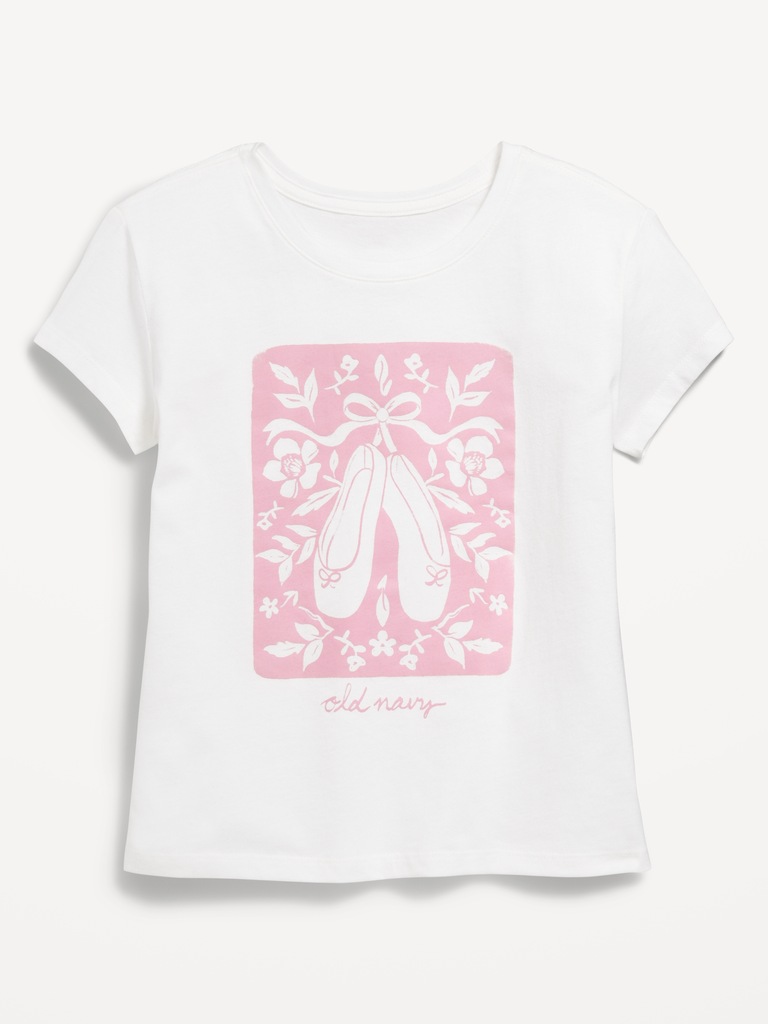 Short-Sleeve Logo-Graphic T-Shirt for Girls