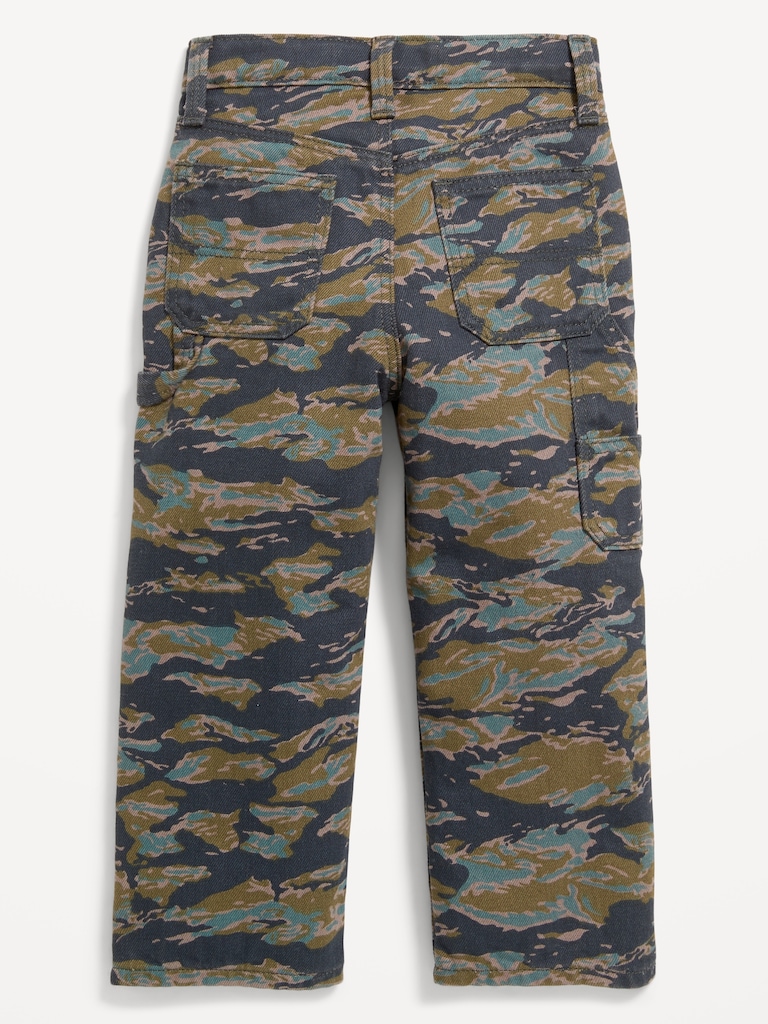 Printed Baggy Carpenter Jeans for Toddler Boys