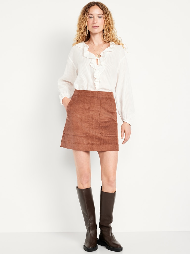 Mini Corduroy Skirt