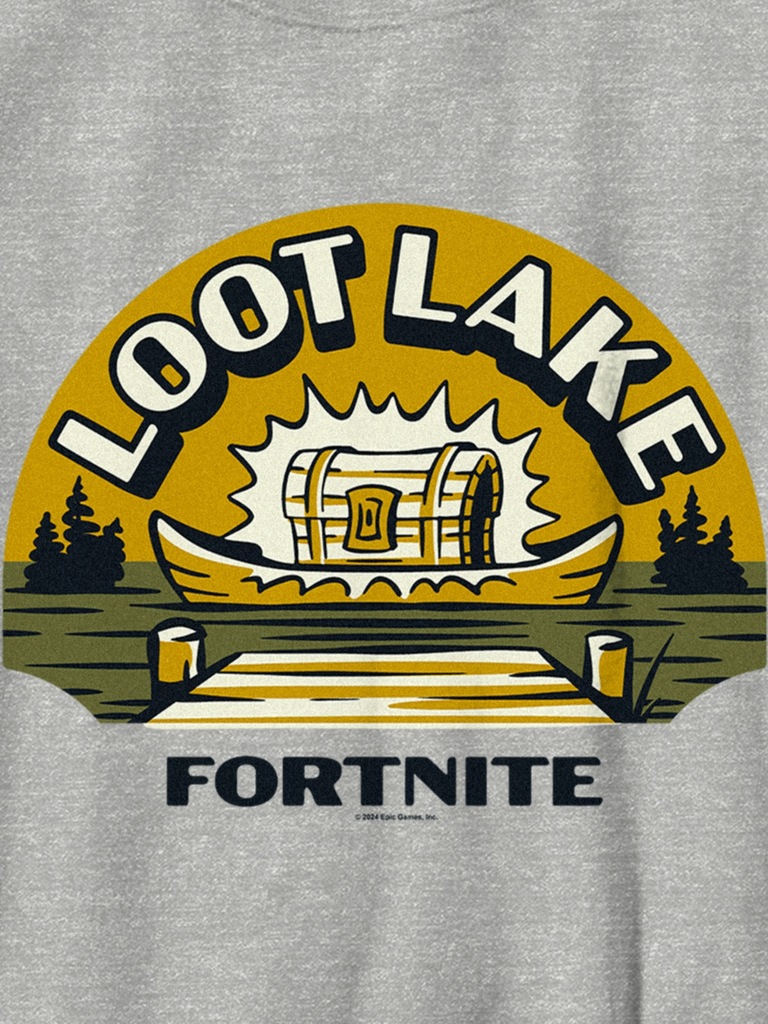 Kids Fortnite Loot Lake Graphic T-Shirt