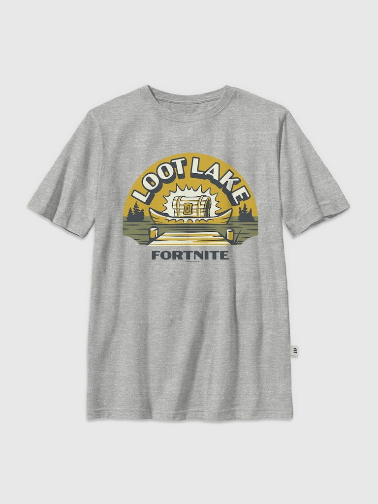 Kids Fortnite Loot Lake Graphic T-Shirt