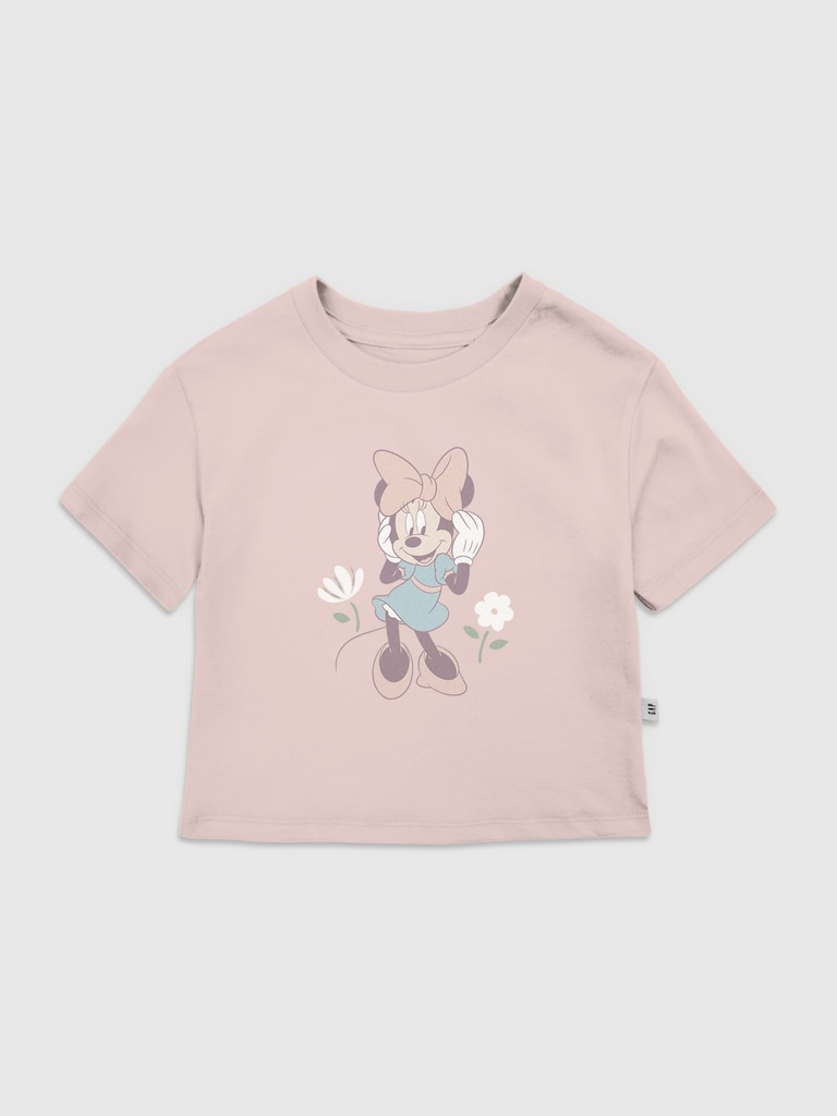 Toddler Minnie Mouse Flowers Graphic T-Shirt