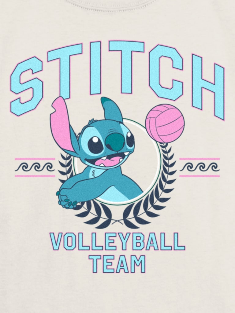 Kids Lilo and Stitch Volleyball Team Graphic T-Shirt