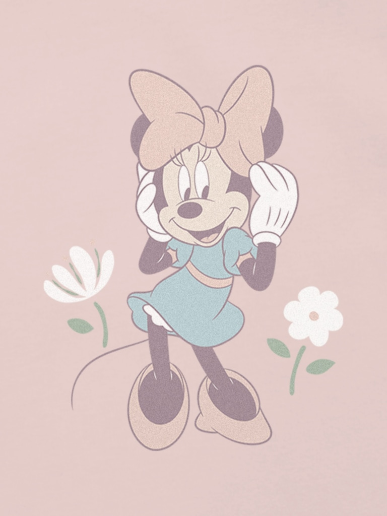 Toddler Minnie Mouse Flowers Graphic T-Shirt