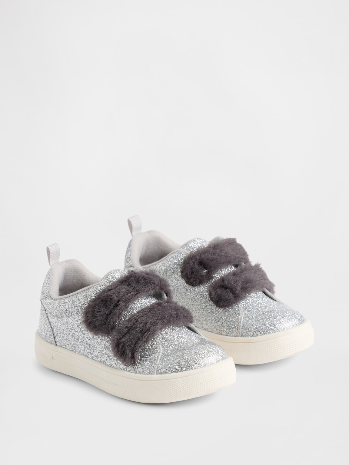 Toddler Vegan Fur Glitter Sneakers