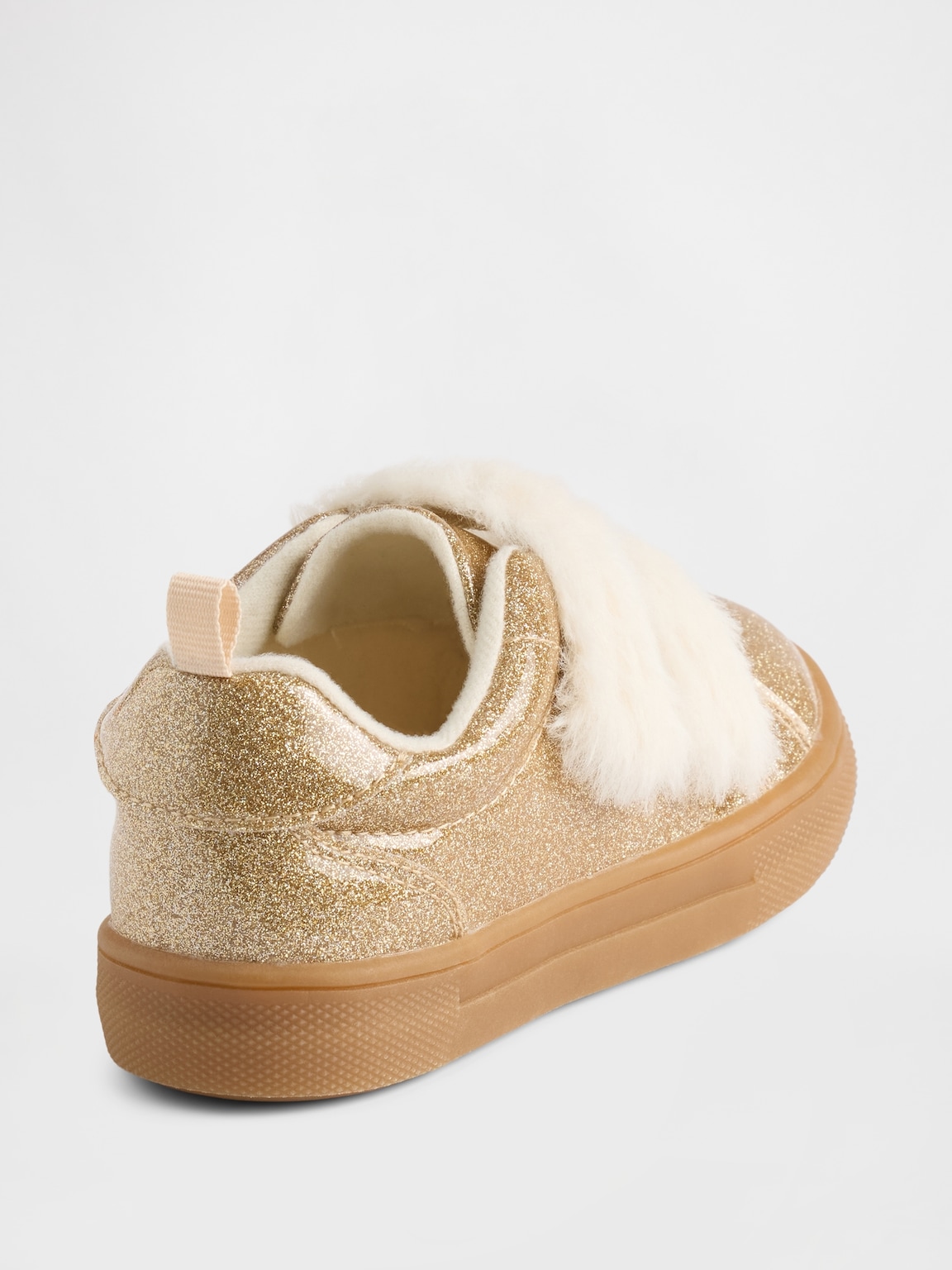Toddler Vegan Fur Glitter Sneakers