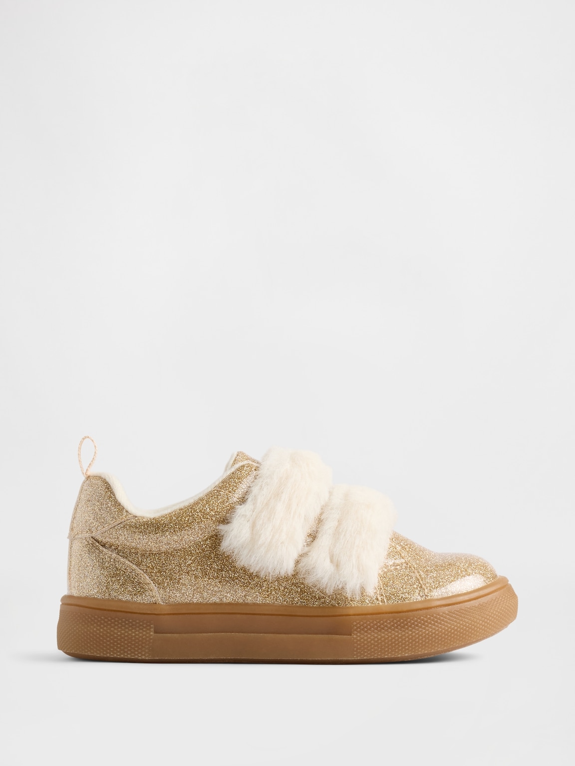 Toddler Vegan Fur Glitter Sneakers