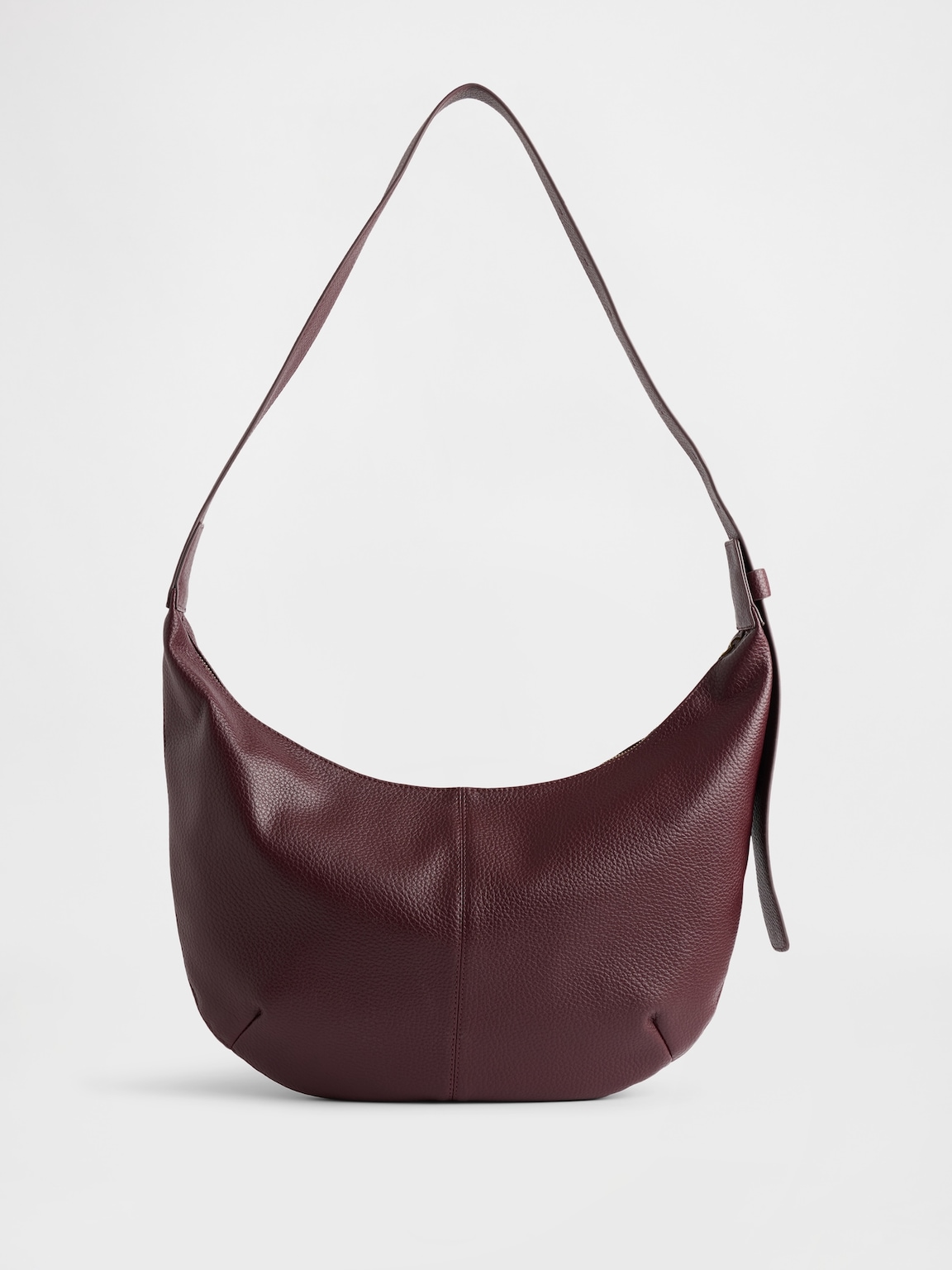 Vegan Pebble Leather Slouchy Crossbody Bag