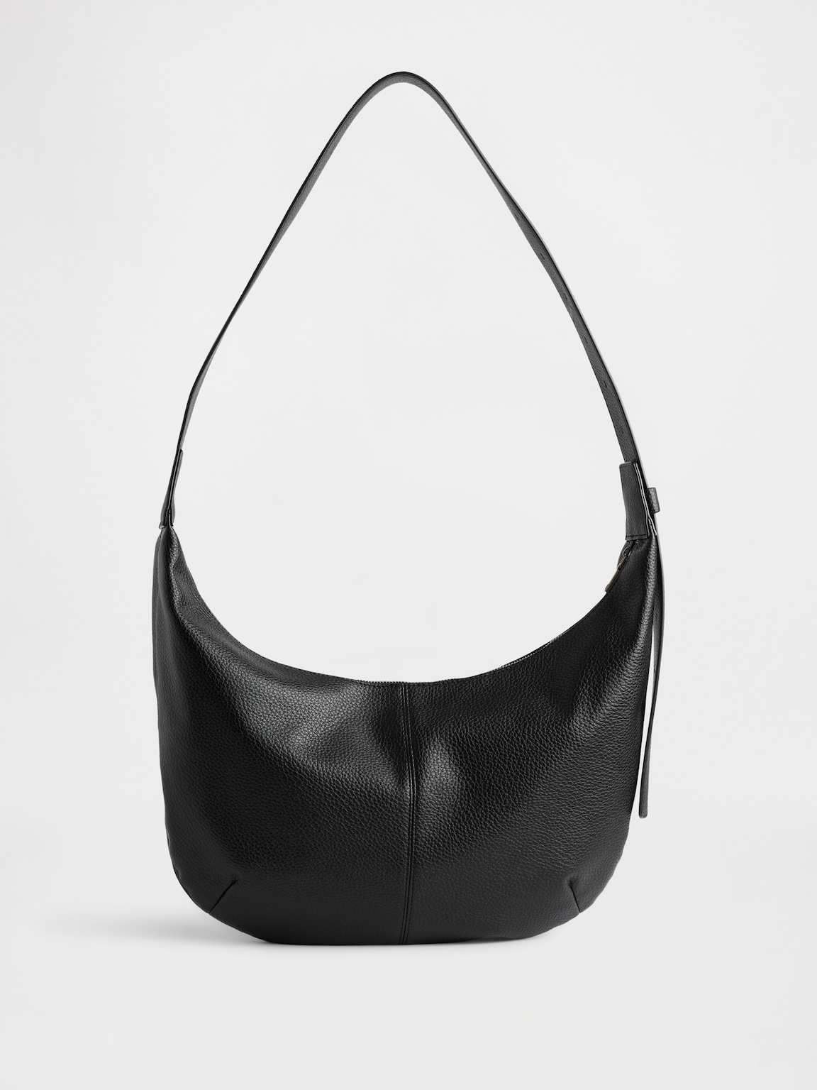 Vegan Pebble Leather Slouchy Crossbody Bag